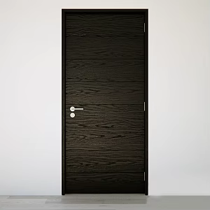 swing door wooden door 3d model