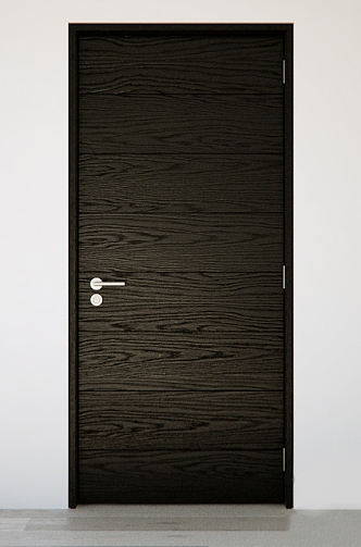 swing door wooden door 3d model