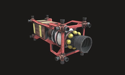 Modern engine racing engine 3d model