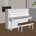 Musical Instrument Modern Piano 3d model