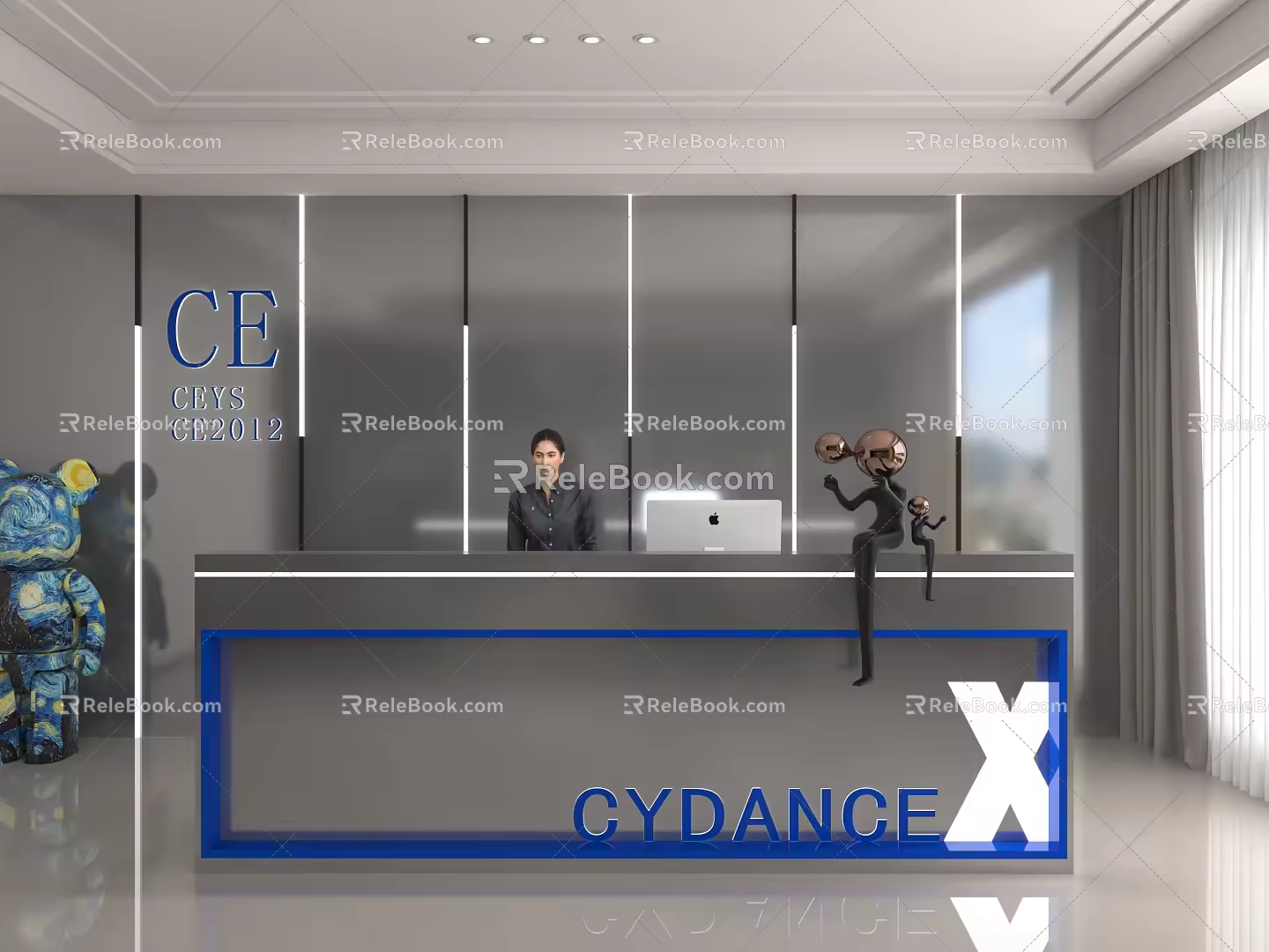 Front Desk 3d model