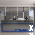 Front Desk 3d model