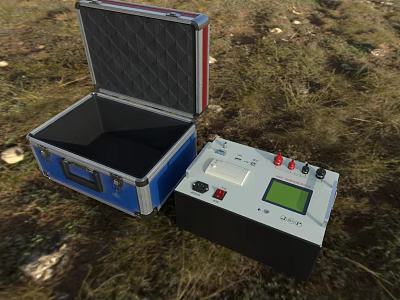 Industrial Field Testing Equipment With Portable Case And Digital Screen Control Panel 3d model