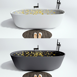 Modern Bathtub Ceramic Bathtub 3d model