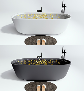 Modern Bathtub Ceramic Bathtub 3d model