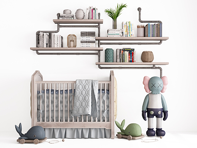 Modern Crib Storage Rack Crib model