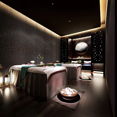 Modern SPA Double Box 3d model Modern SPA Double Box 3d model