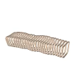 Modern Public Chair With Light Wood Wavy Striped Design On Marble Floor And Light Wall