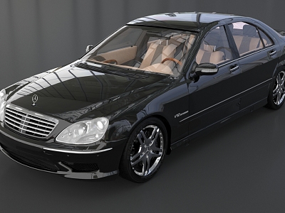 Mercedes-Benz Black Mercedes-Benz Car Black Car Mercedes-Benz S-Class Car Premium Car Mercedes-Benz Super Realistic High Precision Movie Class 3d model