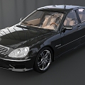 Mercedes-Benz Black Mercedes-Benz Car Black Car Mercedes-Benz S-Class Car Premium Car Mercedes-Benz Super Realistic High Precision Movie Class 3d model