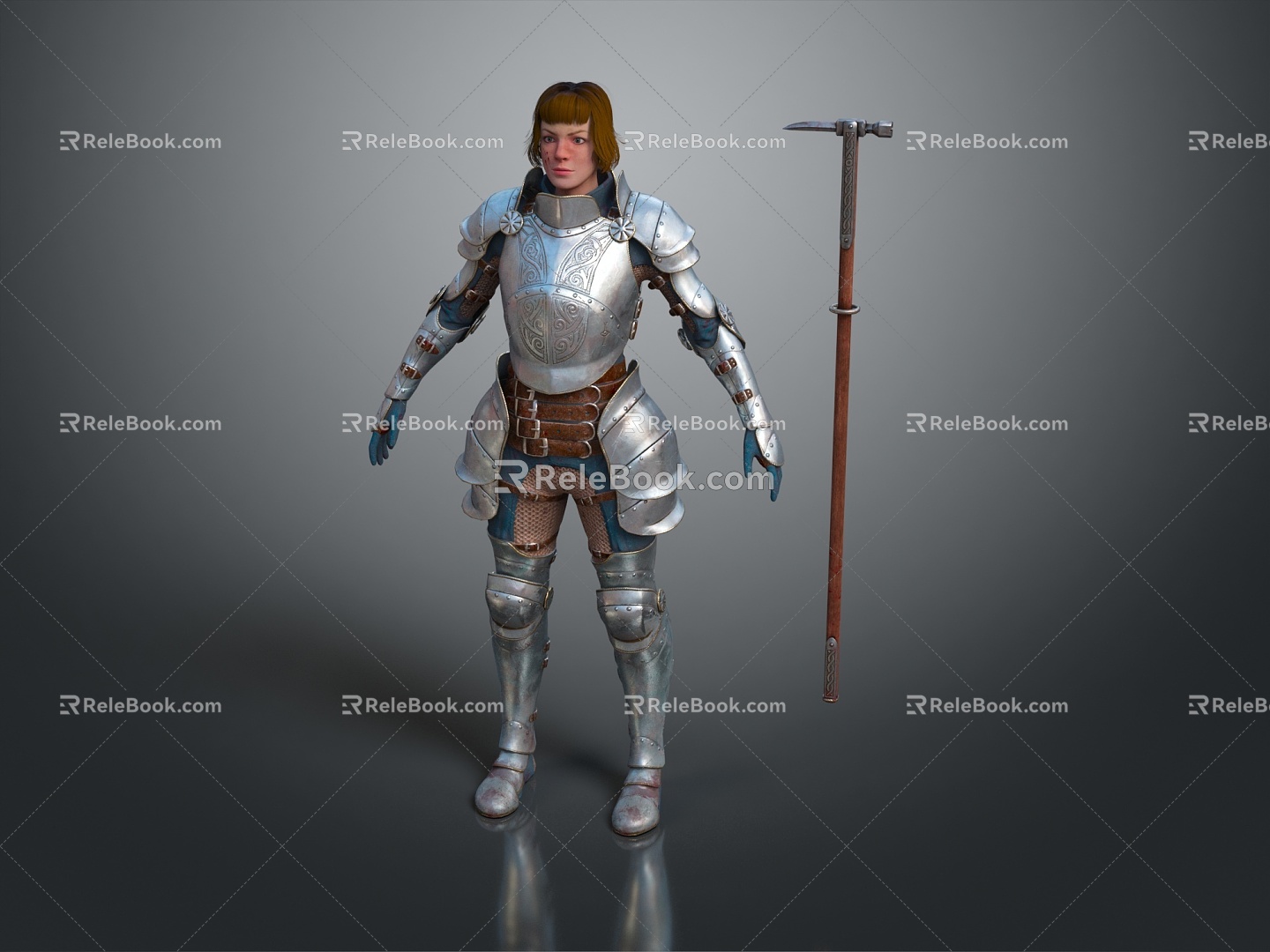 Western Samurai Western Warrior Western Hero Western Warrior Knight Hero Ancient Warrior Paladin 3d model