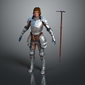 Western Samurai Western Warrior Western Hero Western Warrior Knight Hero Ancient Warrior Paladin 3d model