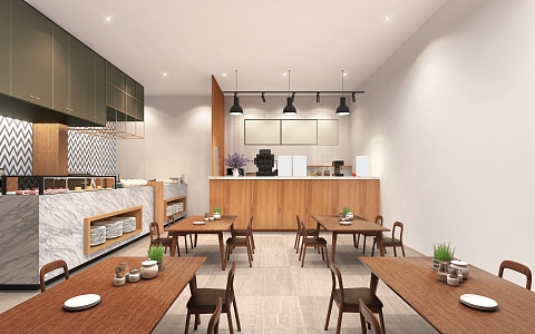 Modern Restaurant 3d model