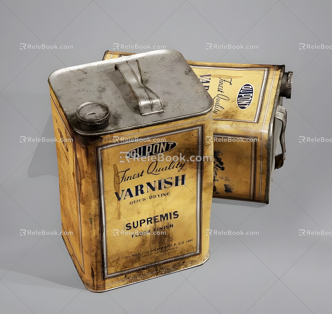 Realistic Paint Bucket 3D Model 3d model