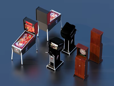 Game machine arcade 3d model