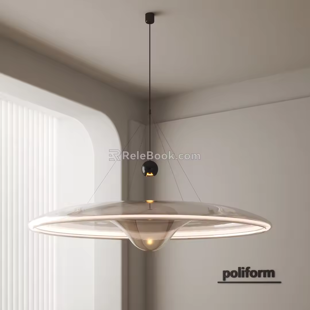 Modern chandelier 3d model