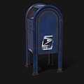 Posting Box Old Mailbox Old Mailbox Iron Mailbox Old Posting Box Low Face Number Low Model Simple Model Game Sub-era Film and Television Level Super Realistic High Precision 3d model