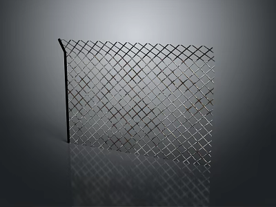 Metal Mesh Fence For Security With Durable Construction And Modern Design 3d model