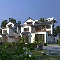 Landscape Villa 3d model