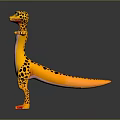 Lizard Anime Lizard Chameleon Cartoon Lizard Reptile Cold Blooded Animal Reptile Class 3d model