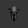 Modern Low Poly Motorcycle With Sleek Grey Design Geometric Shapes And Reflection 3d model