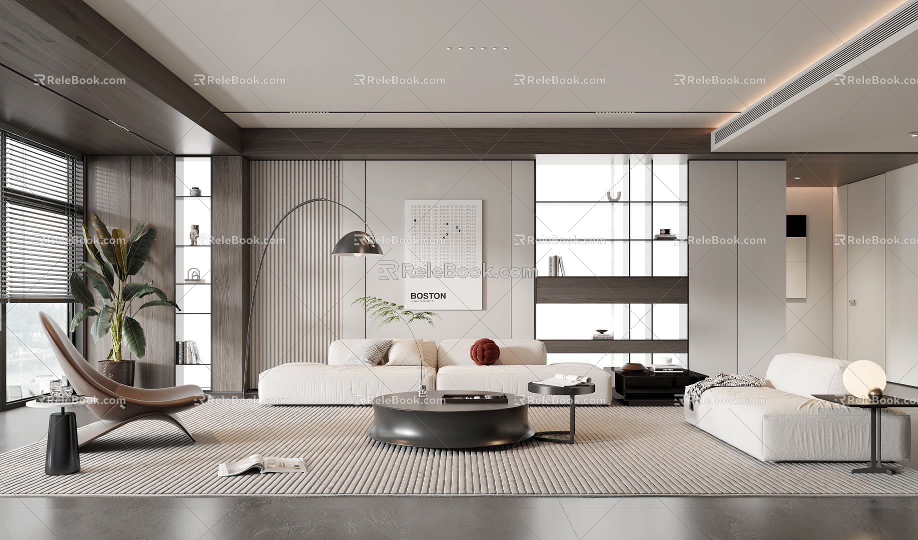 modern living room 2014 3d model