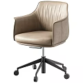Modern Light Luxury Adjustable Leather Office Desk And Chair Set With Multiple Color Options