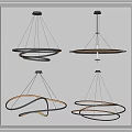 Modern chandelier 3d model