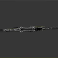 Futuristic Advanced Rifle With Sleek Design Tactical Features And Metallic Finish