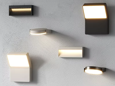 Modern Wall Lamps With Various Contemporary Styles For Indoor Lighting 3d model