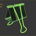 Black Foldable Household Item Stand Featuring Metal Frame And Minimalist Design