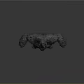 Giant Gorilla With Shaggy Rough Fur Large Muscular Body And Chest Tribal Patterns 3D Rendering