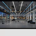 Modern Fitness Gym Interior With Workout Equipment And City View Windows