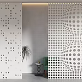 Special-shaped orifice plate partition Perforated plate partition Metal orifice plate partition Gradient orifice plate screen 3d model
