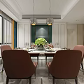 Elegant Modern Living Dining Room Interior With Chandelier Sofa Coffee Table And Wall Painting