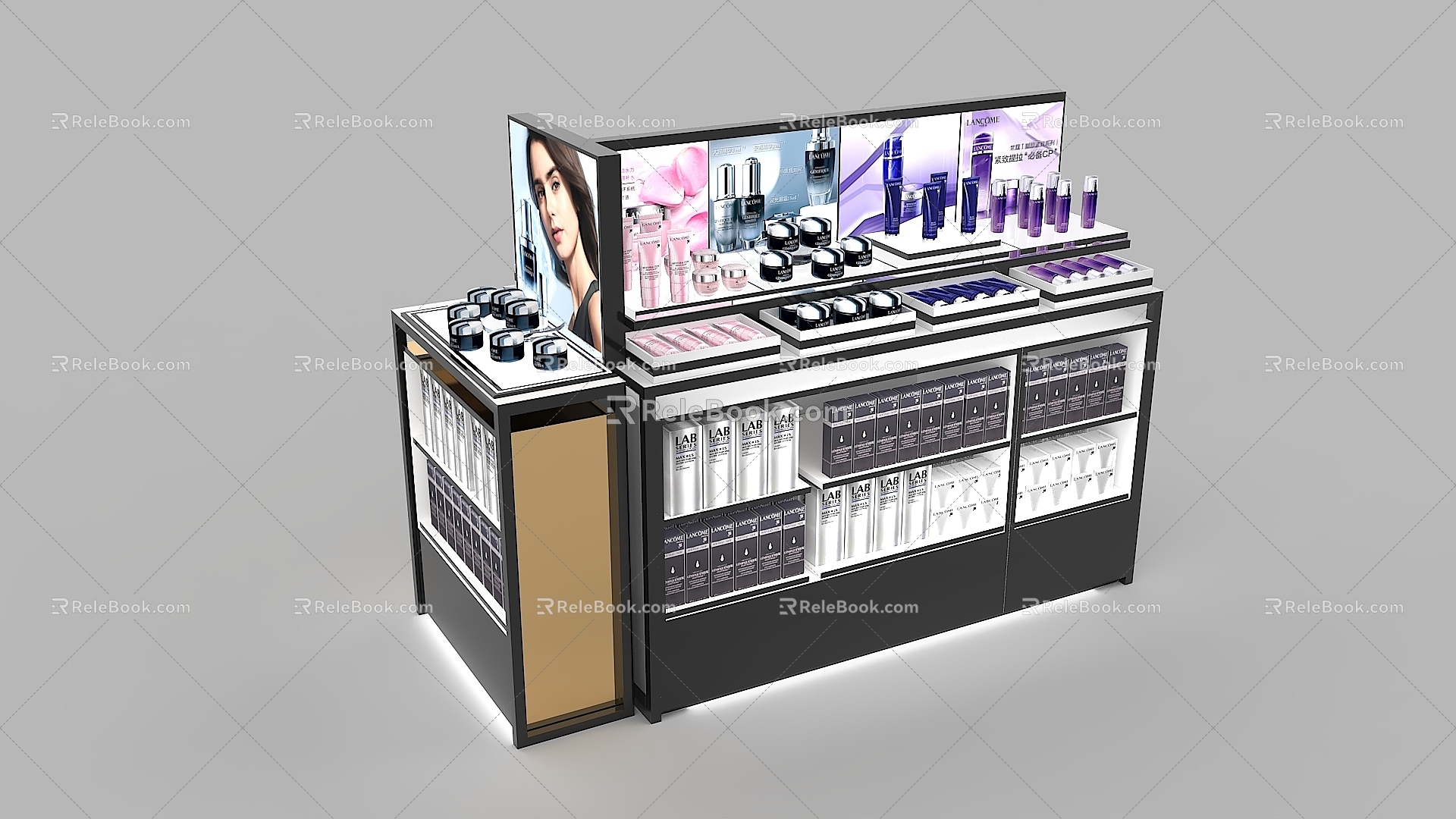 Skin Care Nakajima Import Cabinet Skin Care Cabinet Cosmetic Cabinet Front Desk Display Nakajima Display Cabinet 3d model