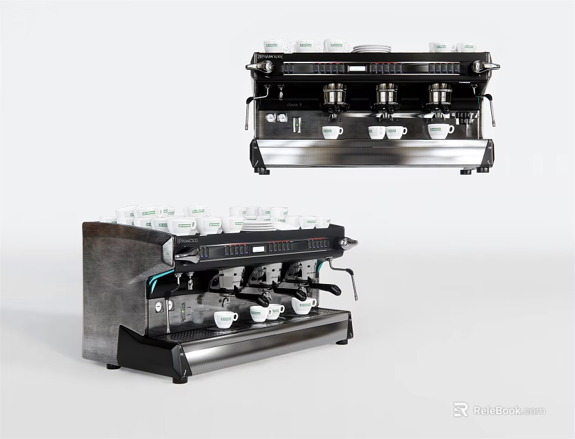 Professional Espresso Coffee Machine An Essential Kitchen Appliance For Home Brewing 3d model 