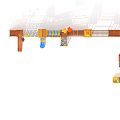 Outdoor Kids Playground Structure With Wooden Slides And Colorful Climbing Elements
