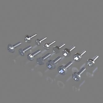 Hexagon socket head cap screws fasteners hardware screws all kinds of screws 3d model