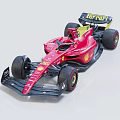 Red Scuderia Ferrari Formula 1 Car Model With Shell Sponsorship And Number 16