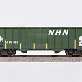 Green NHN 326 Freight Car Standing On Railway Track Details