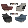 Leisure Sofa Set with Multiple Color Options and Modern Comfort Design 3d model