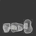 Wood Grain Stone Collection With Various Shapes Sizes And Textured Surfaces On Dark Background