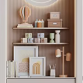 Arched Door Light Colored Wardrobe With Drawers Shelves Dolls And Hello Sunshine Light Up Sign