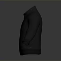 Black Casual Jacket With Zipper Closure And Pockets For Everyday Wear And Outdoor Use