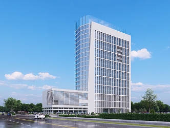 Modern Style Office Building Hotel Office Building Sales Office Industrial Park 3d model