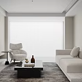 Modern Living Room Interior With White Sofa Coffee Table Floor Lamp And Area Rug