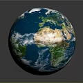 3D Rendered Earth Globe With Detailed Continents Oceans And Clouds