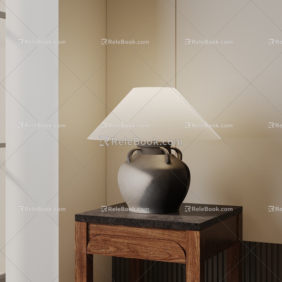 Modern table lamp 3d model