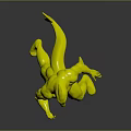Blue And Yellow Superhero Character With Lightning Symbol Helmet Standing Pose Fictional Creature